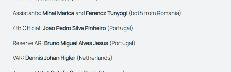 欧冠决赛巴黎VS国米裁判安排出炉 罗马尼亚名哨执法