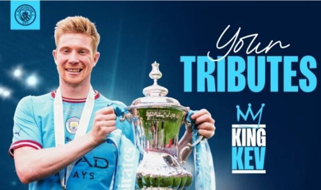 十年辉煌成就传奇！曼城官方征集球迷对德布劳内的祝福语